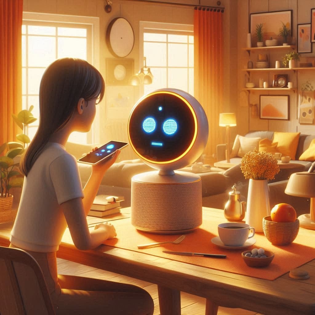 Interface de IA recomendando produto em smartphone, uso do dia a dia