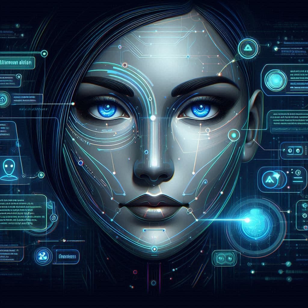 Interface de chatbot de Claude AI anthropic com diálogo natural 