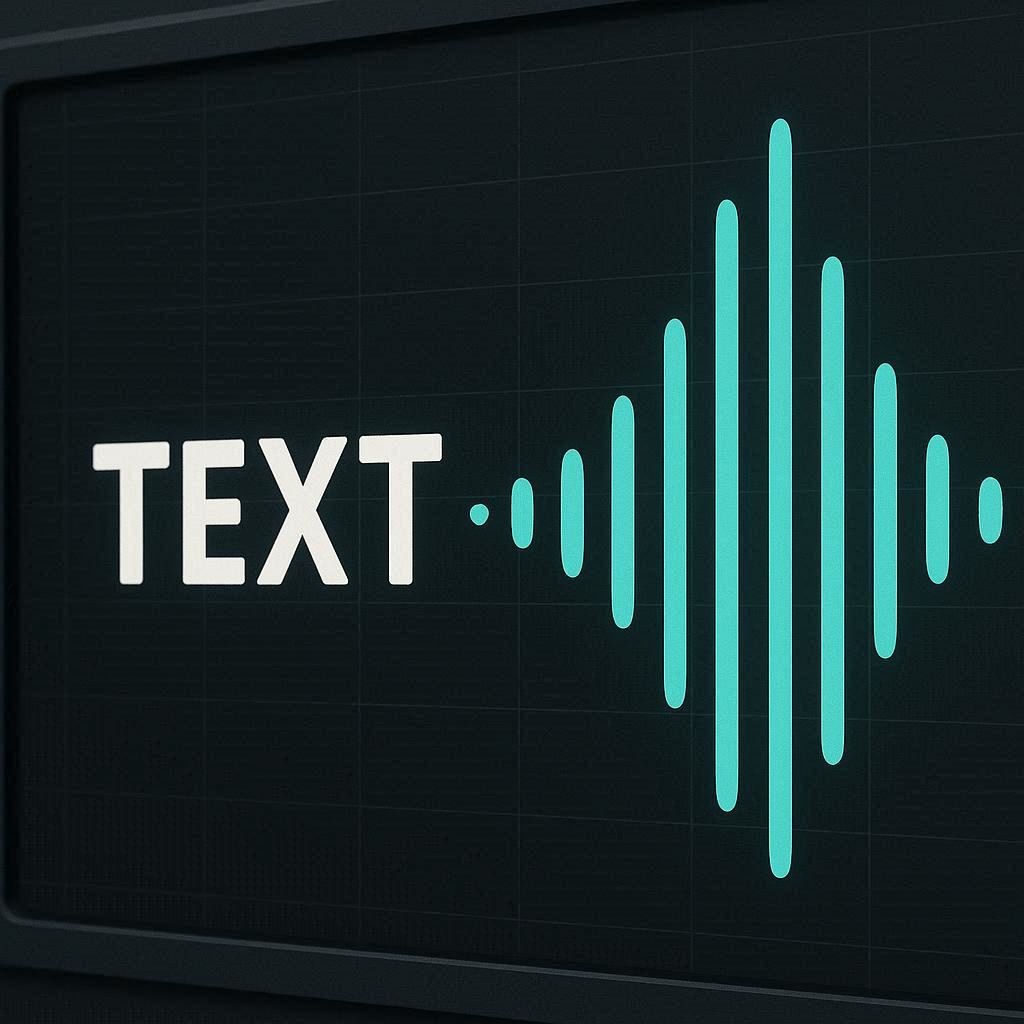 Texto sendo transformado em áudio com ElevenLabs