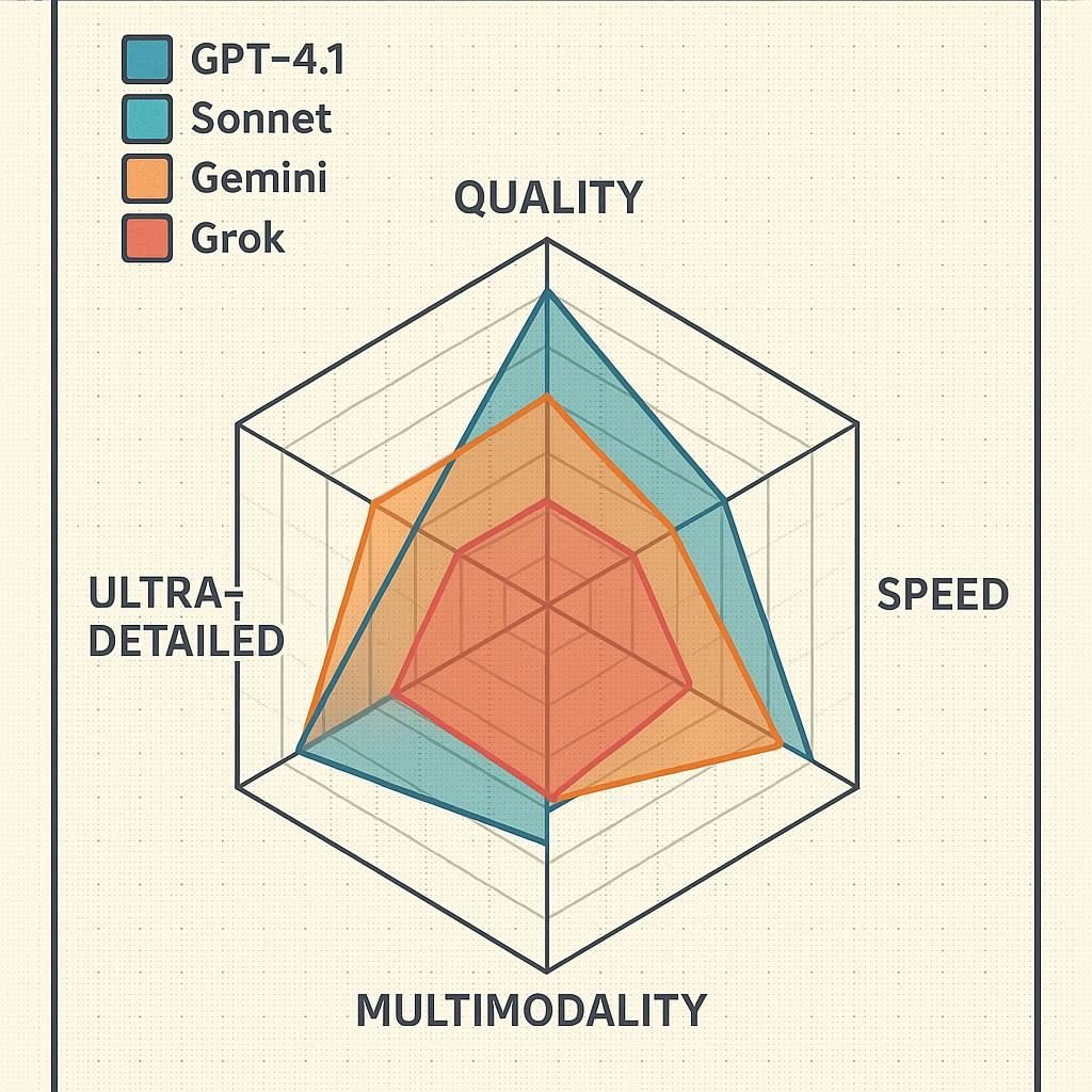 Gráfico comparativo de desempenho dos LLMs do ChatLLM