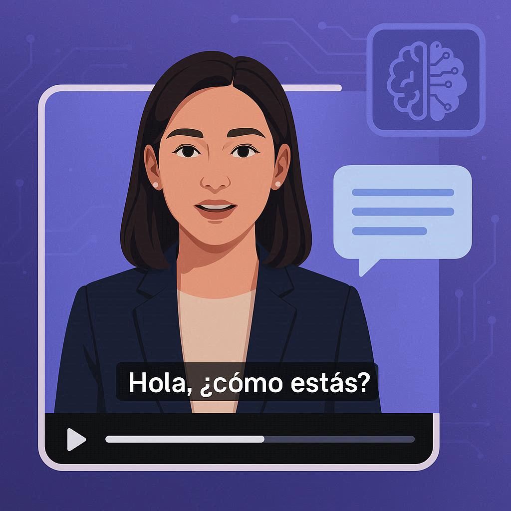 HeyGen sendo usado para criar conteúdo em diferentes idiomas