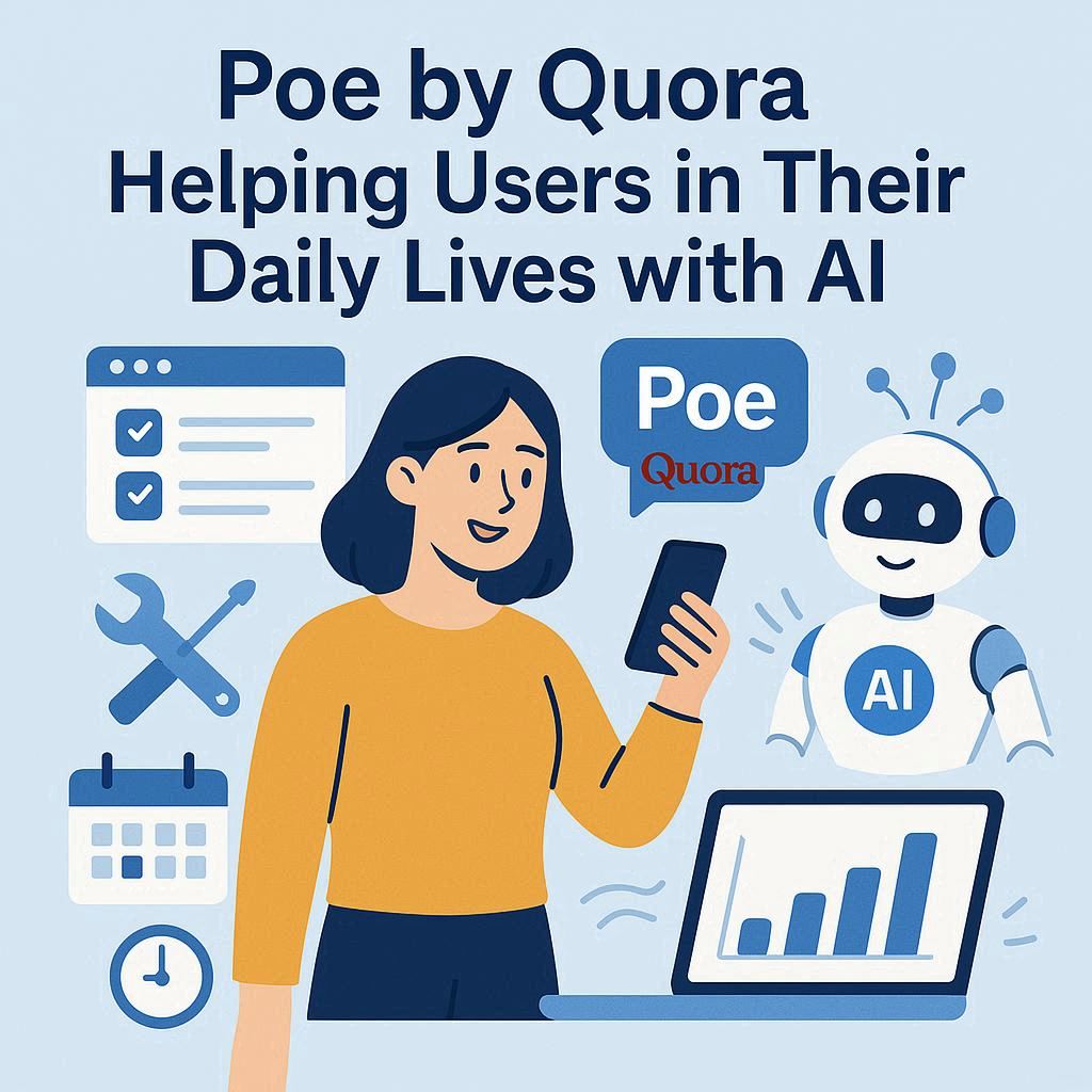 Poe by Quora ajudando usuário no dia a dia com IA