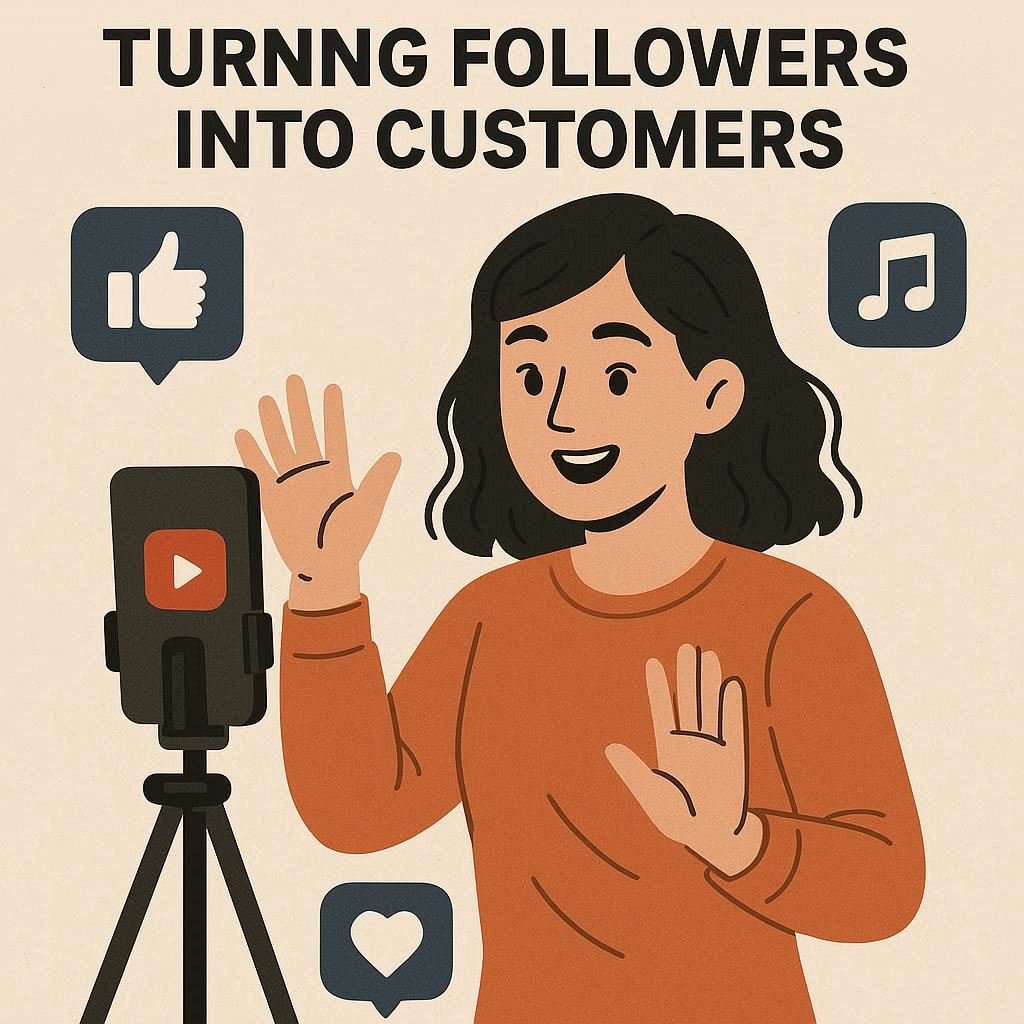 Influenciador engajando seguidores para vender produtos