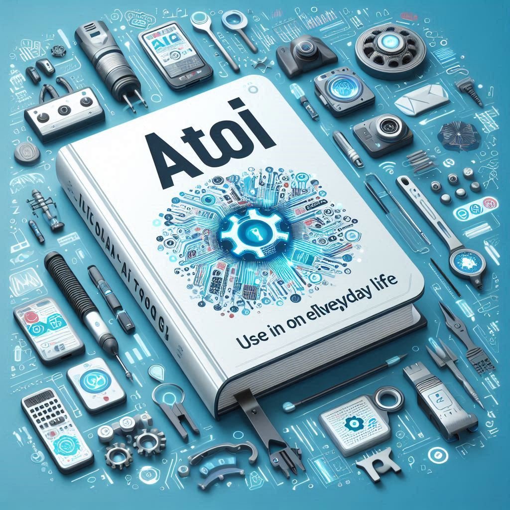 Mockup digital do e-book “10 ferramentas de IA para usar no dia a dia”, criado com apoio da Lovable AI