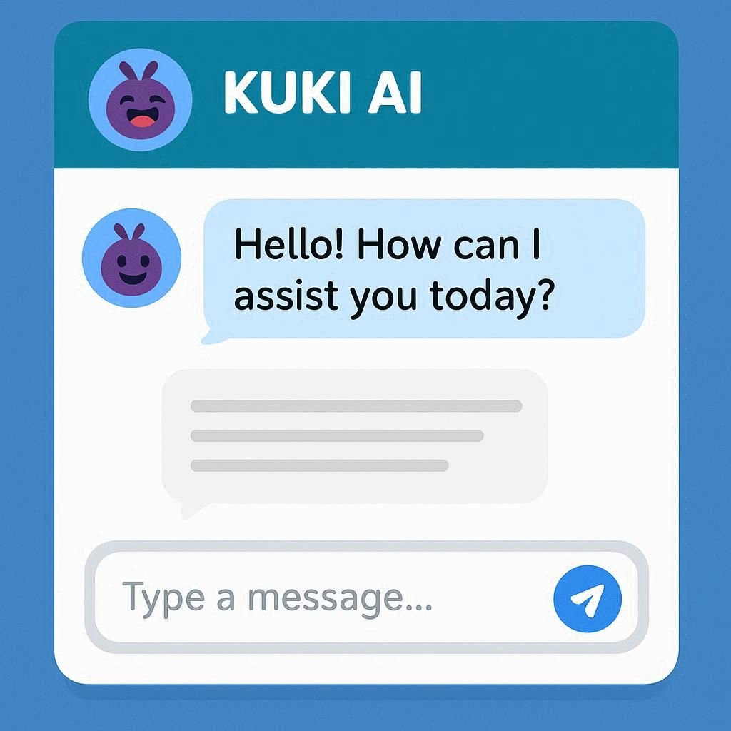 Kuki AI conversando com usuários de forma descontraída