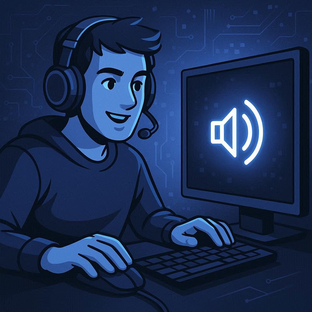 Jogador usando Voicemod AI em partida online