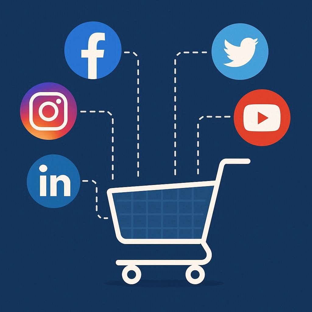 Redes sociais são grandes canais de vendas.