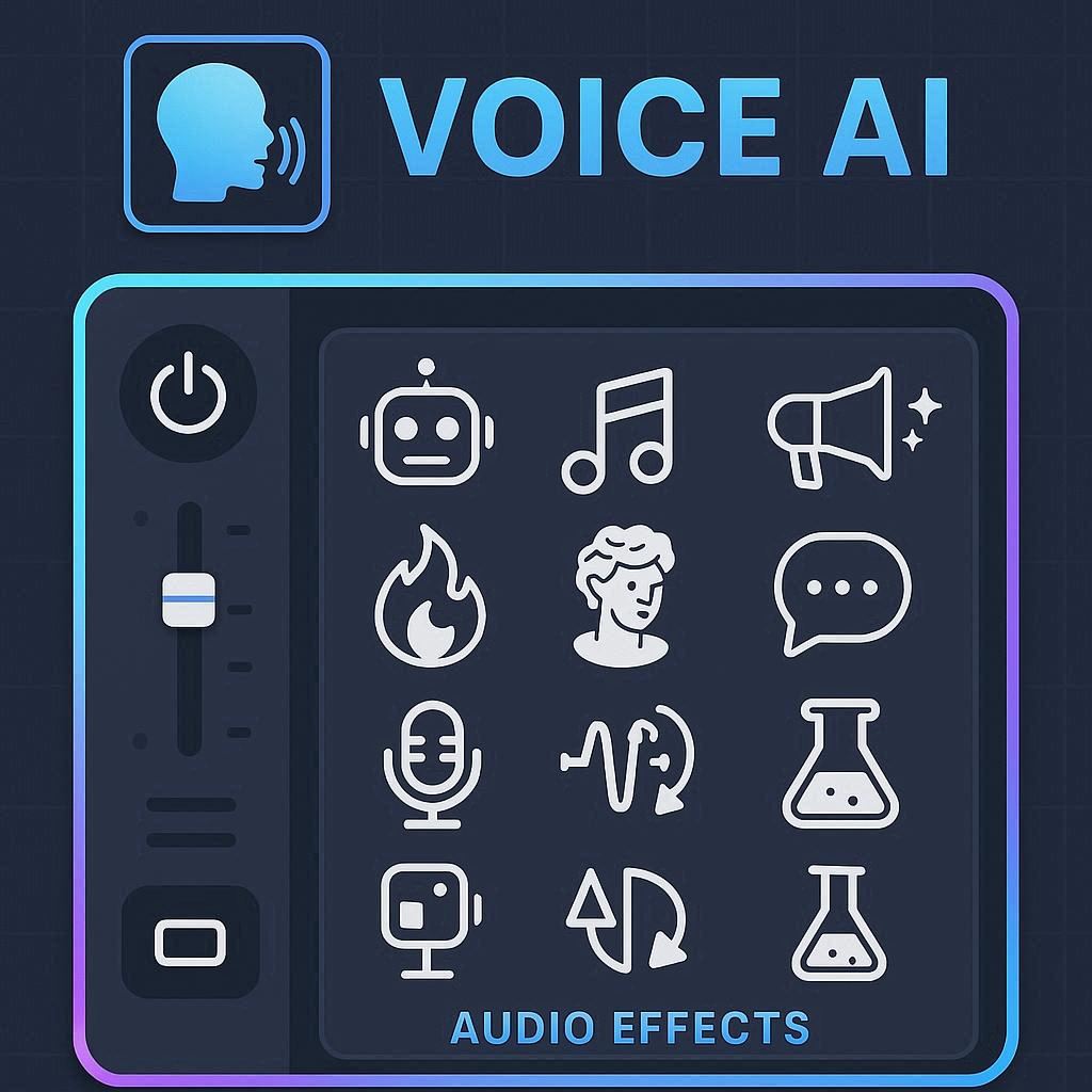 Voicemod AI oferecendo diversos efeitos sonoros