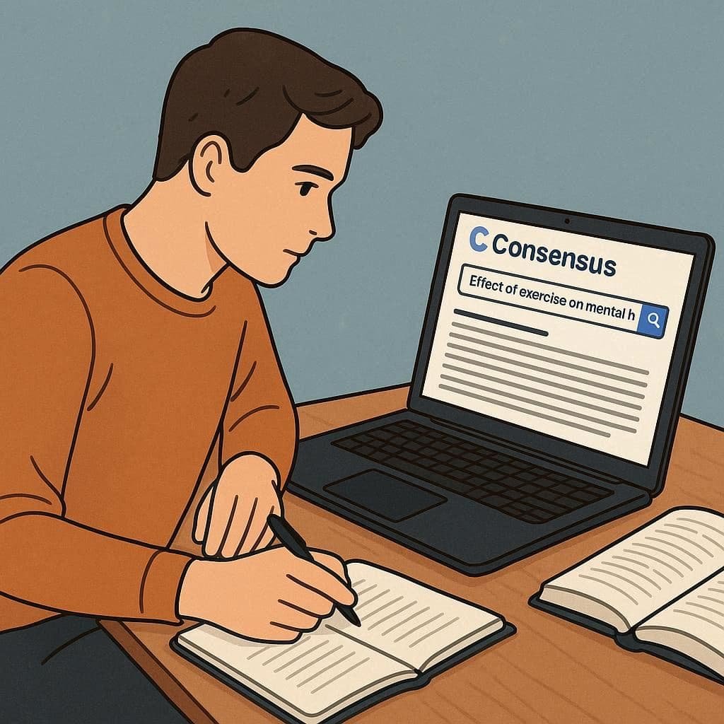 Consensus AI ajudando no estudo e na escrita acadêmica