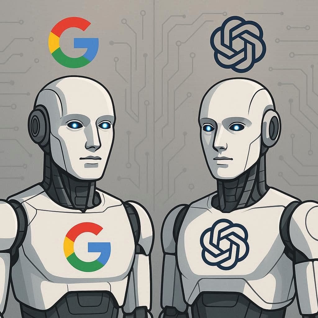 Comparação entre Gemini 3.0 e GPT-4o.