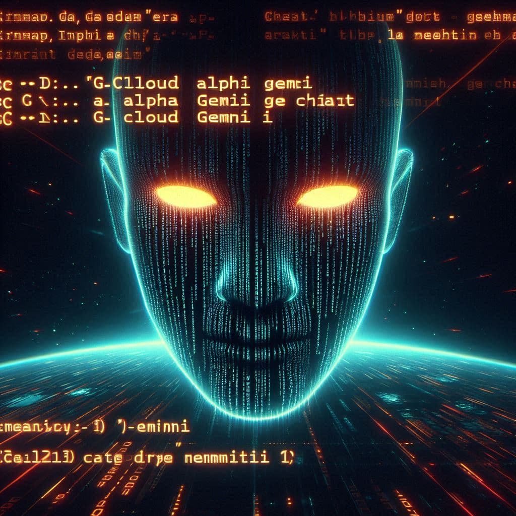 Interface do editor com sugestões de código do Gemini Code Assist em destaque.