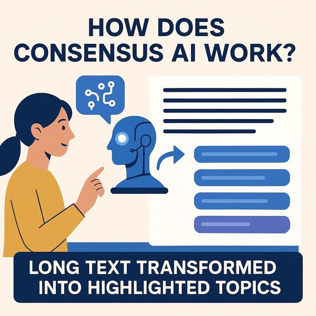 Consensus AI resumindo artigos científicos longos