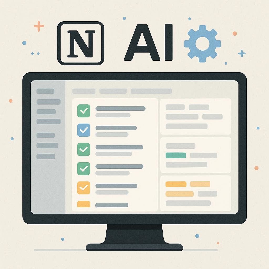 Notion AI — ferramenta de inteligência artificial ajudando na organização de tarefas e projetos.