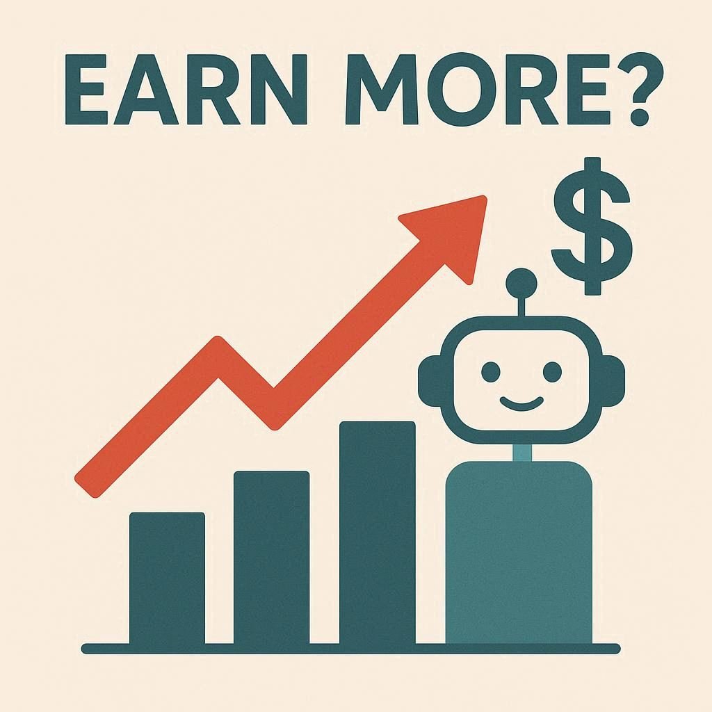 Gráfico financeiro em crescimento simbolizando ganhos extras