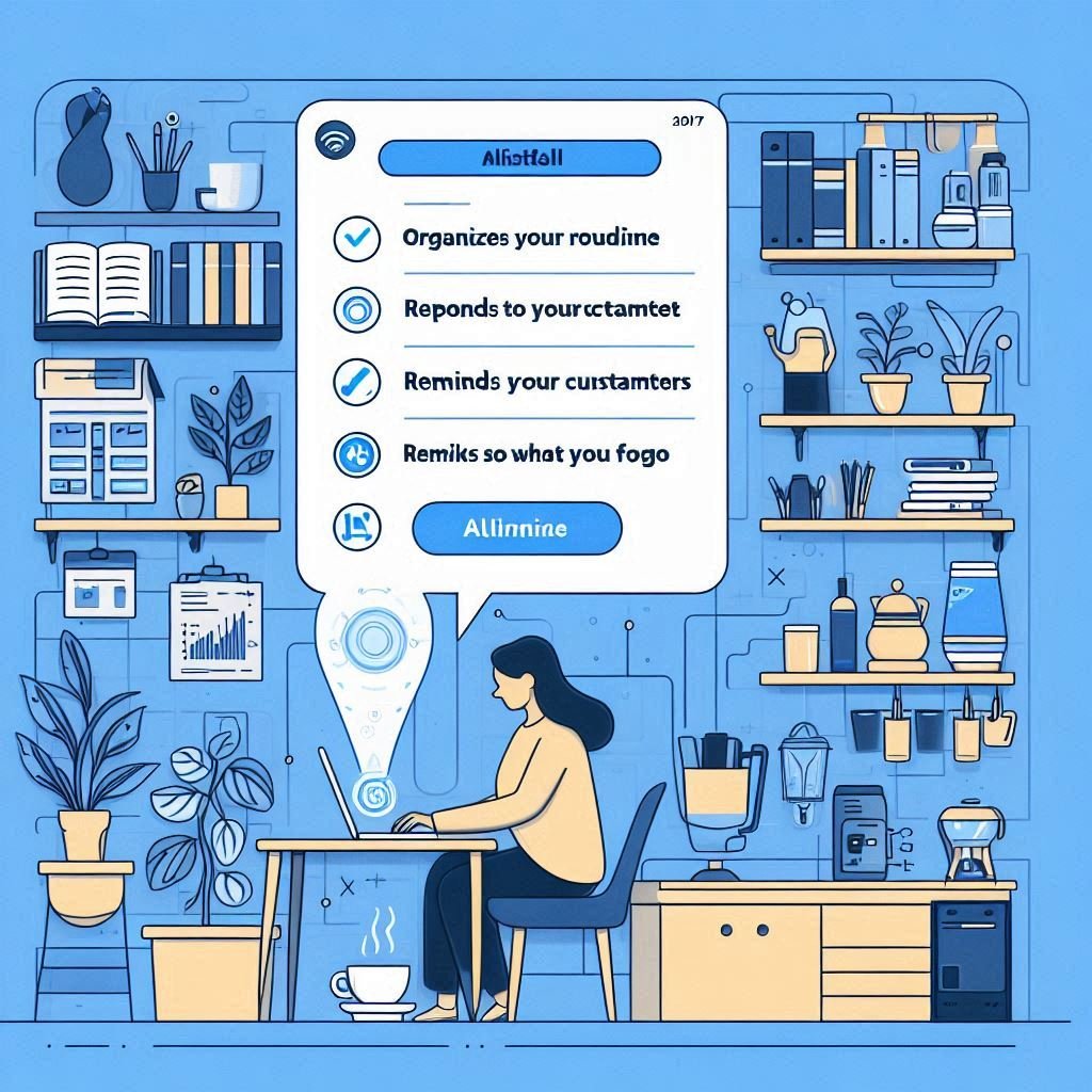 Texto sendo criado automaticamente por IA em uma tela