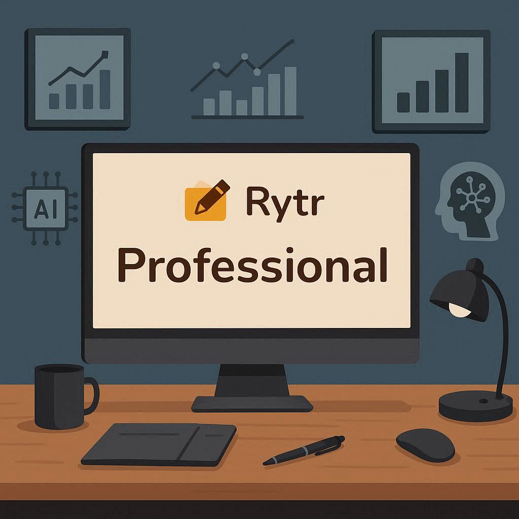 Rytr — profissional usando inteligência artificial para aumentar produtividade.