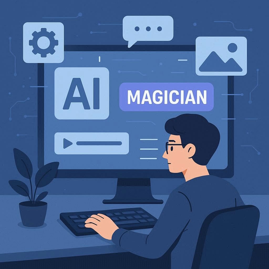 Magician AI — aumento da produtividade em projetos de design.