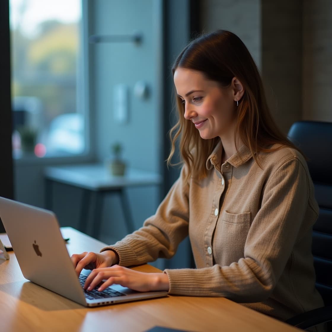Profissional oferecendo serviços criativos online com várias imagens digitais.