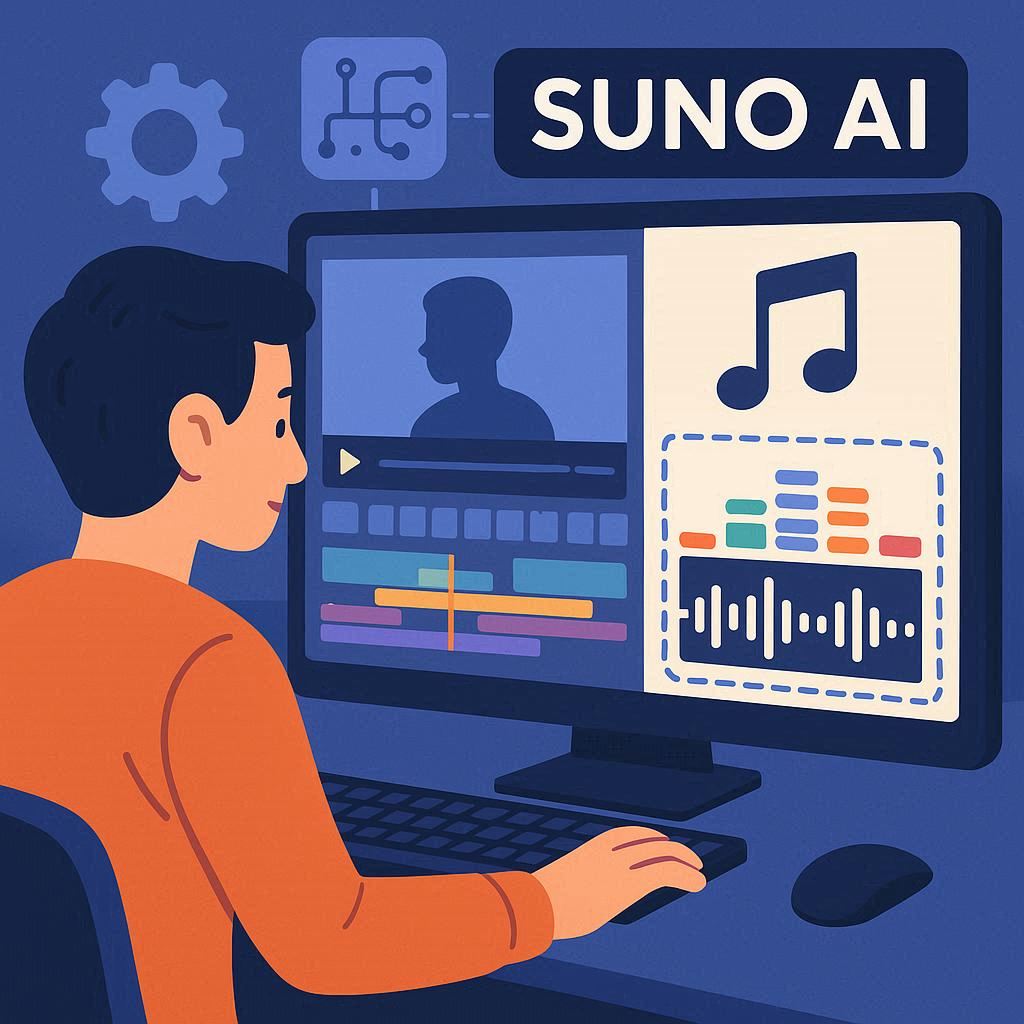 Suno AI ajudando criadores de conteúdo com trilhas sonoras originais