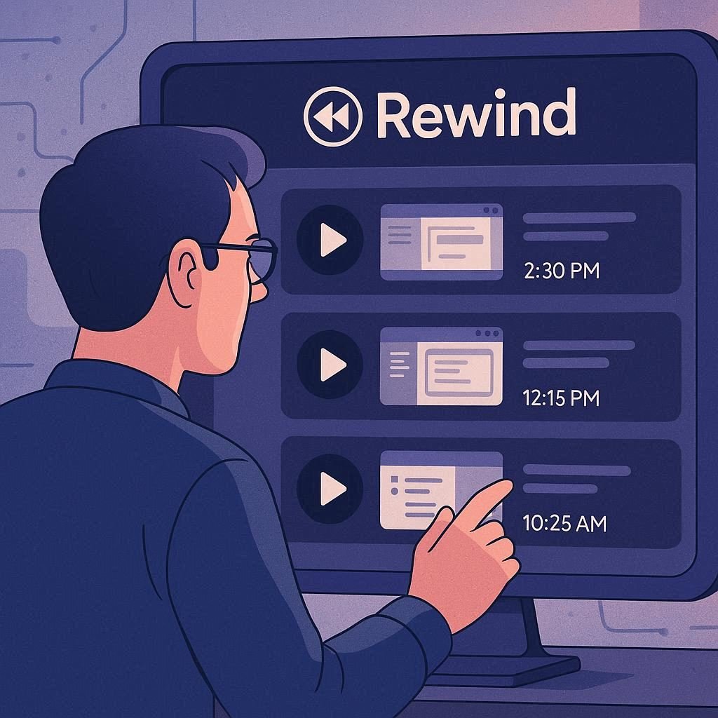 Rewind AI ajudando usuários a economizar tempo
