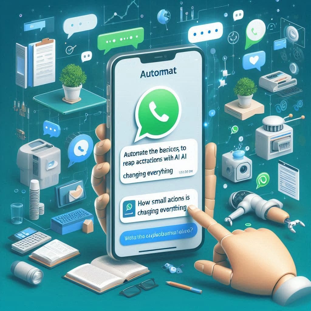 Profissional usando ferramentas de automação com inteligência artificial em ambiente de trabalho