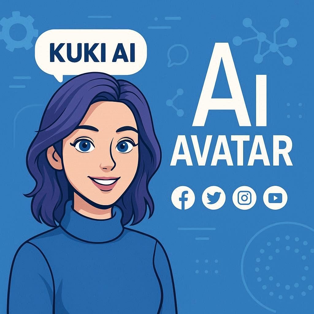 Kuki AI interagindo em redes sociais