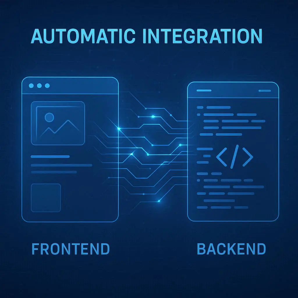 Dualite a conexão automática de frontend e backend feita por IA que cria apps completos