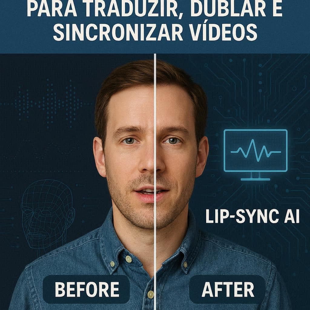 recurso de lip sync da Vozo AI ajustando a fala no vídeo