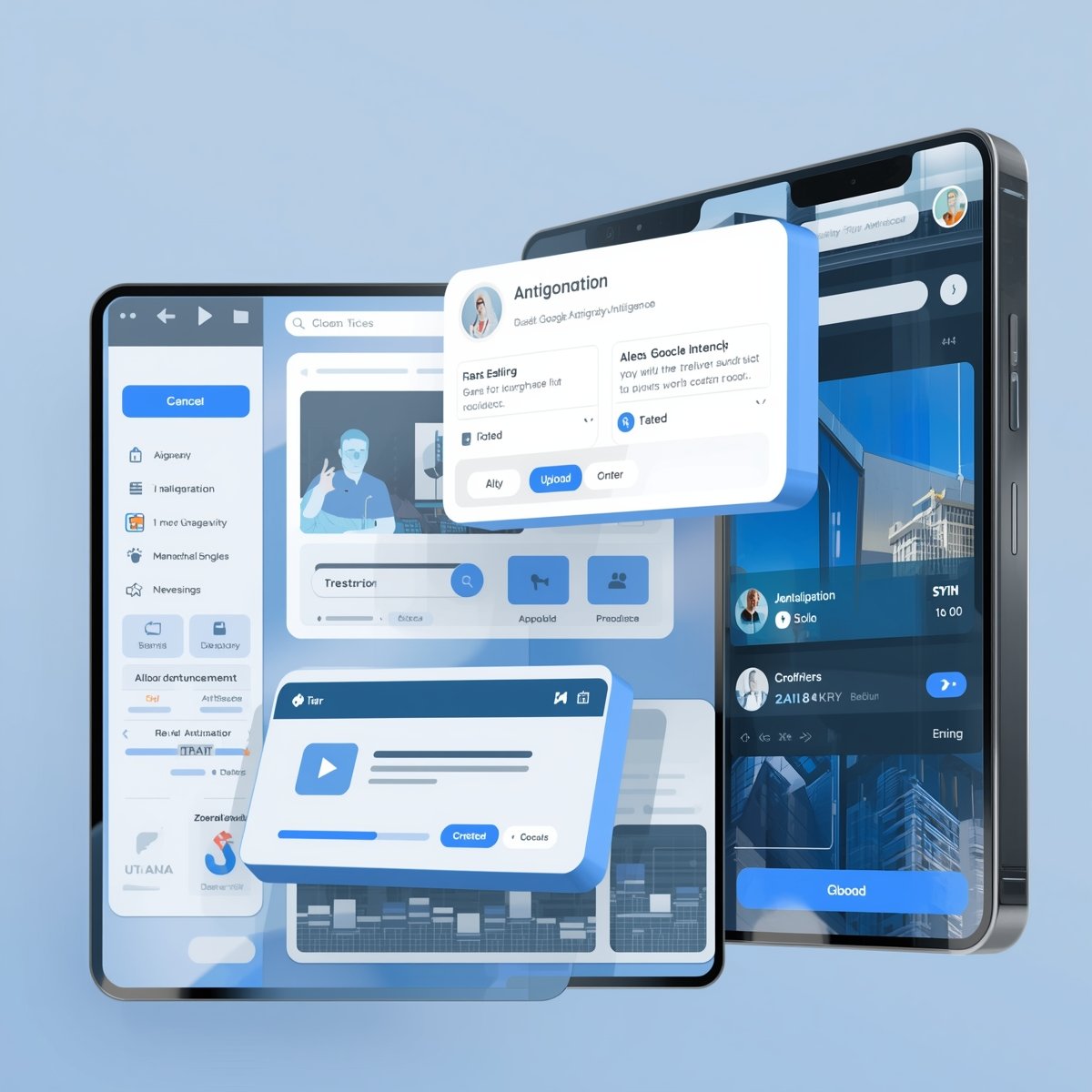 Interface de aplicativo criado com Google Antigravity para demonstrar recursos da plataforma