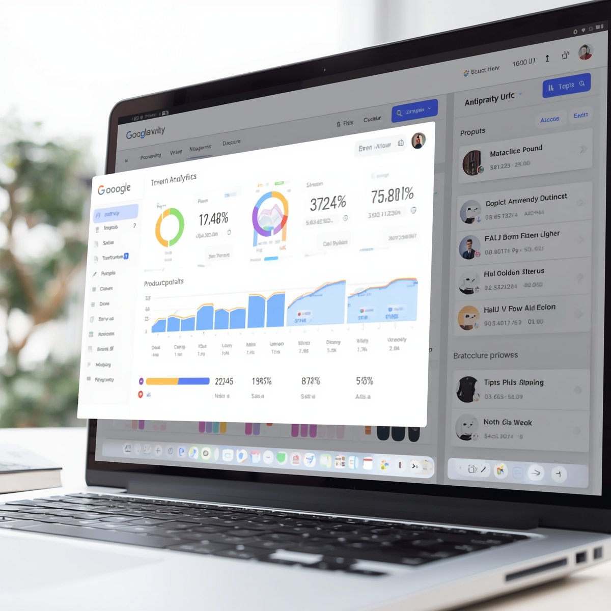 Dashboard visual de inventário gerado automaticamente pelo Google Antigravity