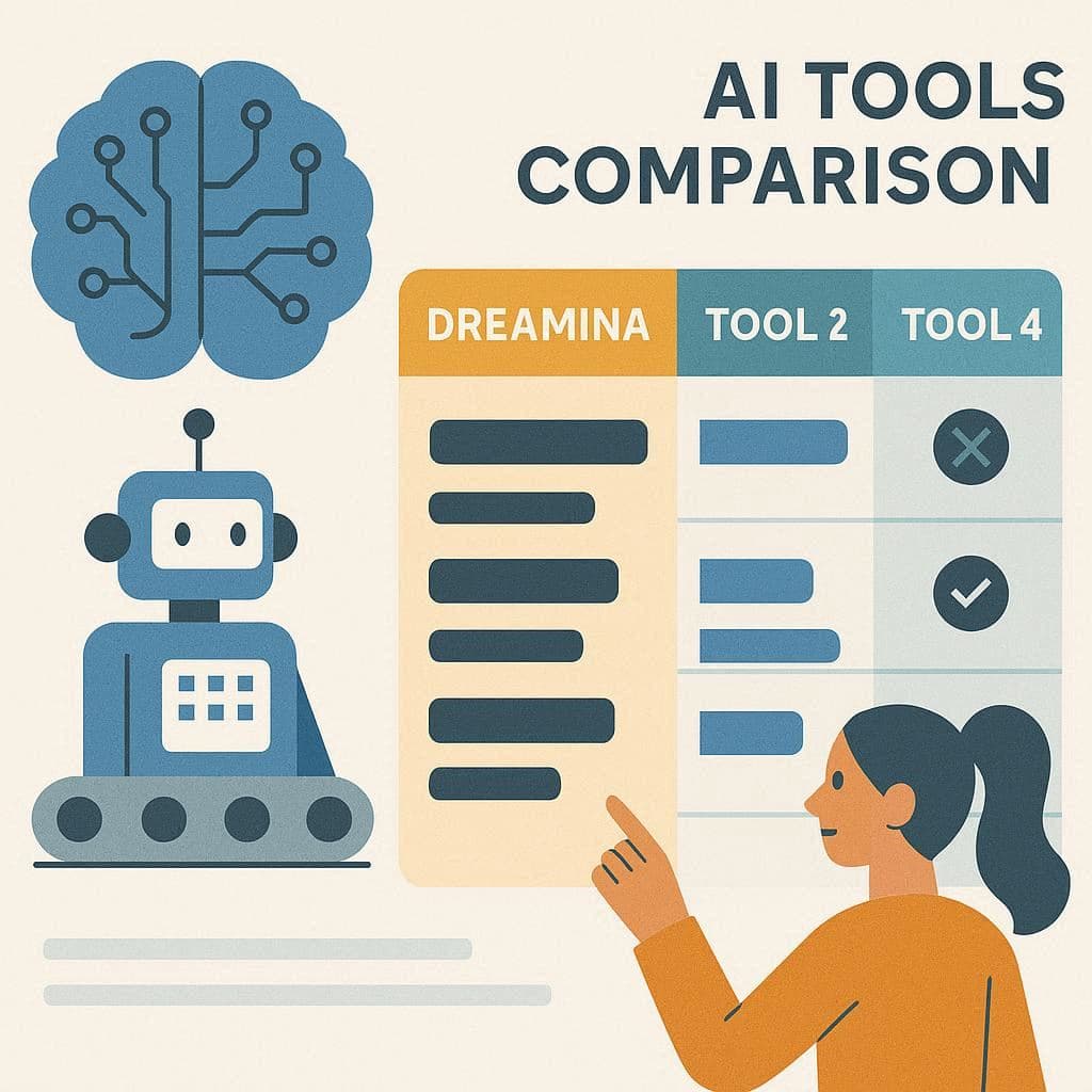 Dreamina IA comparada com outras ferramentas de imagens