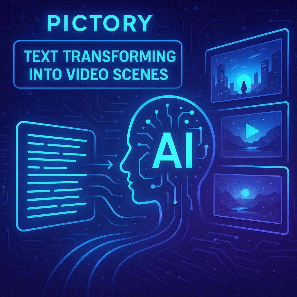 Pictory AI transformando texto em vídeo