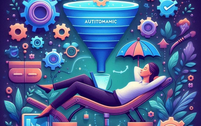 Relaxando passei o dia em um funil de vendas trabalhou por mim