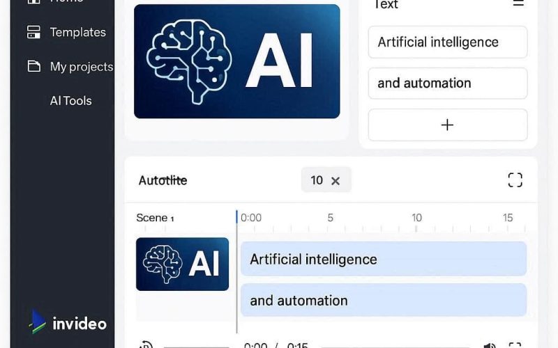 InVideo AI criando vídeos com inteligência artificial