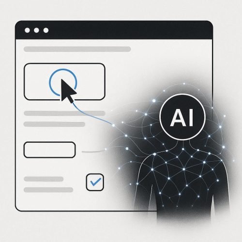 O Deep Agent executando ações reais no navegador sem intervenção