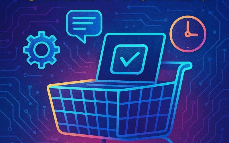 Carrinho de compras digital representando vendas online