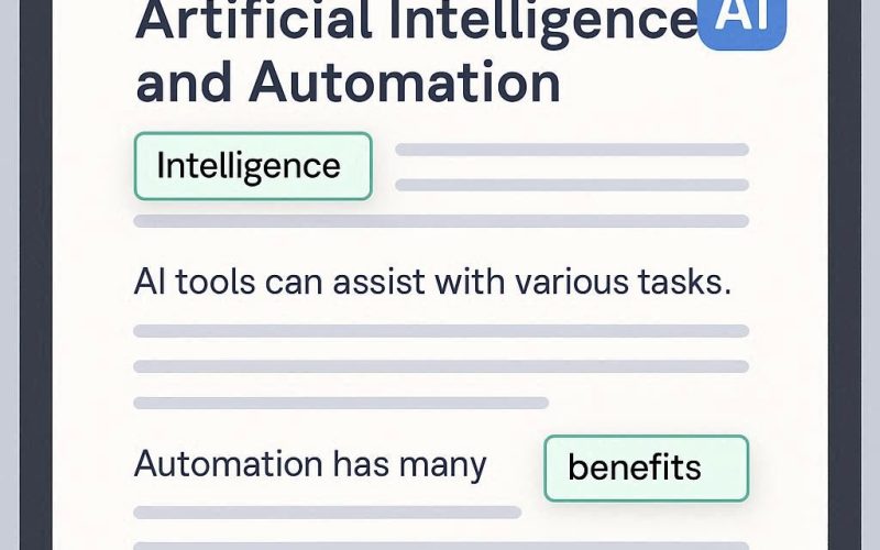 Grammarly — ferramenta de inteligência artificial corrigindo textos automaticamente.