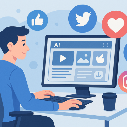 IA para social media automatizando criação de conteúdo