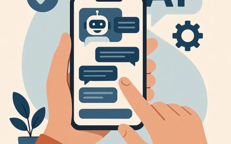 Chatbot automatizado atendendo cliente online