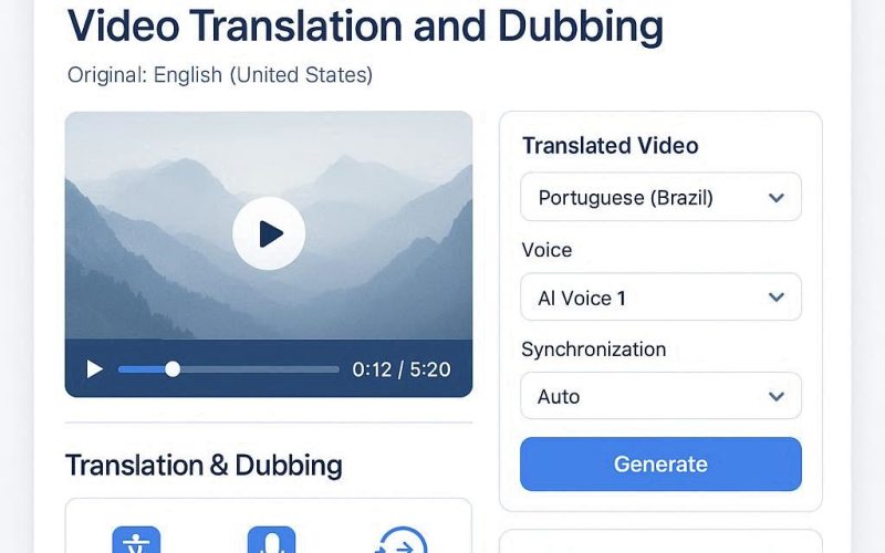 painel inicial da Vozo AI com overview das ferramentas