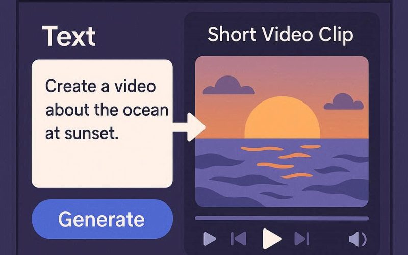 Interface do Pictory vídeos convertendo texto em clipes curtos