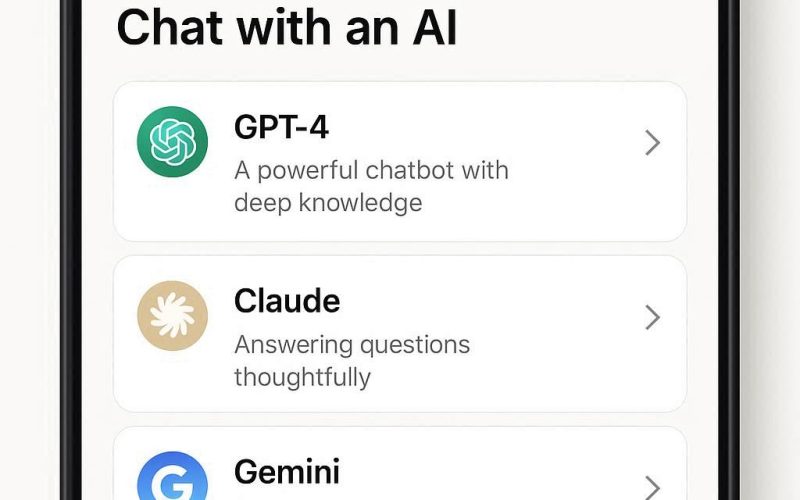 Interface inicial do Poe by Quora mostrando opções de chat com IA