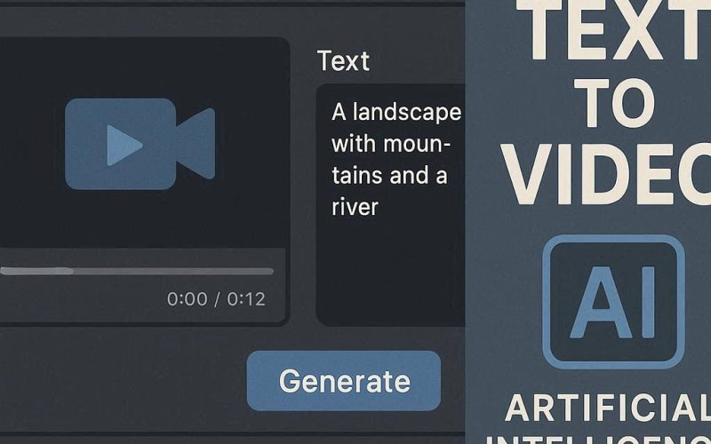 Interface do Runway Gen-2 gerando vídeo a partir de texto
