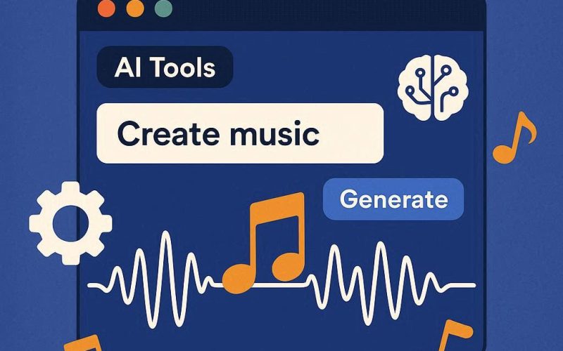 Interface do Suno AI compondo música automaticamente